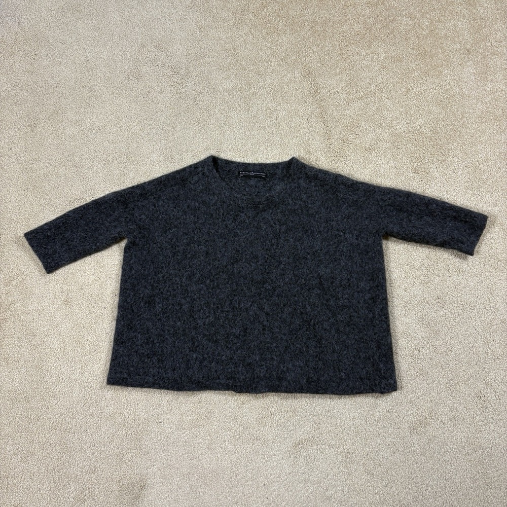 Peruvian Connection Sweater Women XS/S Gray 100% Royal Alpaca Quiet Luxury